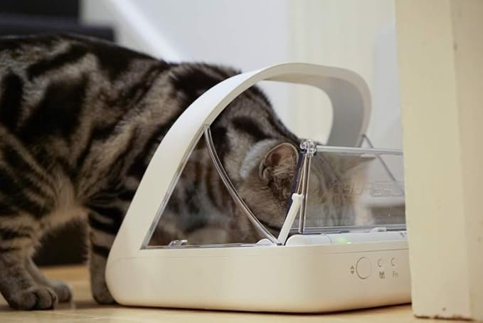 Sure Petcare -SureFlap – SureFeed – Microchip Pet Feeder – Selective-Automatic Pet Feeder Makes Meal Times Stress-Free, Suitable for Both Wet and Dry Food – MPF001