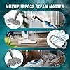 PurSteam 10-in-1 Steam Mop, Floor Steamer with Detachable Handheld Steam Cleaner for Tile, Hardwood Floors