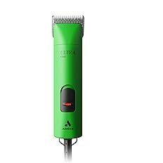 51UVck6uyML._AC_UL232_SR232232_.jpg Andis Professional UltraEdge Super 2-Speed Detachable Blade Dog/Pet Clipper, Rotary Motor with Shatter-Proof Housing, Runs Calm & Silent, 14-Inch Cord, for All Dog Coats & Breeds, 120 Volts, Green
