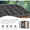 51aUzoqGO5L._AC_US100_.jpg Aoxun 6.2×4 FT Shed Outdoor Storage Shed with Lockable Doors & Slooping Roof Metal Garden Tool Shed for Backyard, Patio, Poolside (Brown)