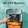 51gOYVfH3WL._AC_US100_.jpg Chefman Air Fryer 8 Qt | TurboFry® 4-in-1 with 450°F Hi-Fry Option for Crispier Results | Bake, Dehydrate, Frozen | XL Nonstick Dishwasher-Safe Basket | Stainless Steel