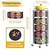 51unsuQvazL._AC_US100_.jpg SNTD Fruit and Vegetable Basket Bowls for Kitchen with Metal Top Lid, 5 Tier Rotating Storage Rack Cart for Potato Onion Bread Banana, Wire Basket Organizer on Wheels, Large, Black
