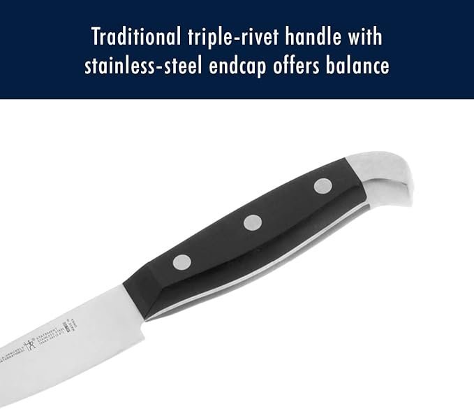 HENCKELS Statement Premium Quality 15-Piece Set with Block, Natural, Razor-Sharp, German Engineered Informed by 100+ Years of Mastery, Lightweight and Strong, Dishwasher Safe