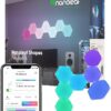 61EjNhroTL._AC_SX679_PIbundle-7TopRight00_SH20_.jpg Nanoleaf Shapes LED Wall Lights, RGBW Smart Wall Panels with 16M+ Color, Compatible with Alexa & Google Assistant, Music Sync, DIY Gaming Light for Home Decor (Hexagons Smarter Kit 7 Pack)