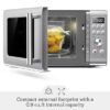 61MIdMP5TL._AC_SX679_.jpg Breville BMO650SIL Compact Wave Soft Close Countertop Microwave Oven, Silver