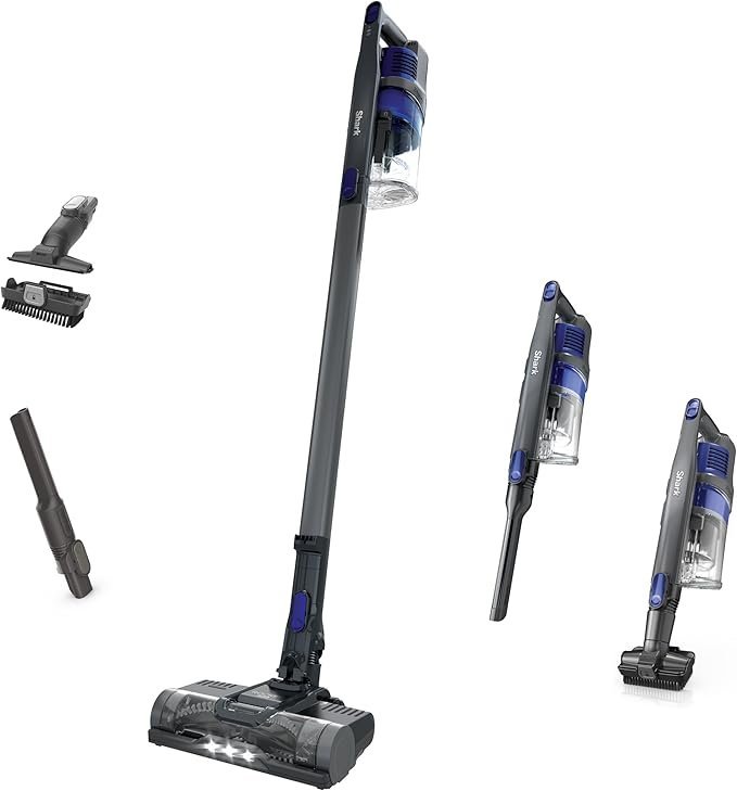 61U1ACMvrHL._AC_SX679_.jpg Shark | Pet Cordless Vacuum Cleaner | LED Headlights | Removable Handheld Vacuum for Pet Hair | Crevice Tool & Pet Multi-Tool Included | 40min Runtime | For Carpet & Hard Floors | Grey | IX141