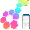 61WCvyYZPcL._AC_SX679_PIbundle-10TopRight00_SH20_.jpg Govee Glide Hexa Light Panels, RGBIC Hexagon LED Wall Lights, Wi-Fi Smart Home Creative Wall Lights with Music Sync, Works with Alexa Google Assistant for Indoor Gaming Decor, 10 Pack