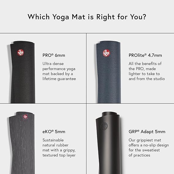 Manduka PRO Yoga Mat – 6mm | Lifetime Durability | Hygienic Construction | Premium Studio Quality | Teacher Approved