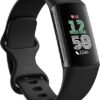 61ZtqtvoD2L._AC_SX425_.jpg Fitbit Charge 6 Fitness Tracker with Google apps, Heart Rate on Exercise Equipment, 6-Months Premium Membership Included, GPS, Health Tools and More, Obsidian/Black, One Size (S & L Bands Included)