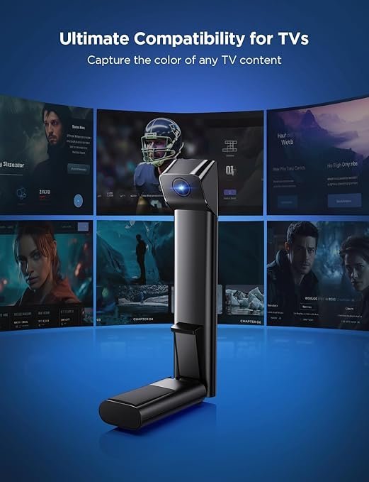 61bLddGJ6oL._AC_SY679_.jpg Govee TV Backlight 3 Lite with Fish-Eye Correction Function Sync to 75-85 Inch TVs, 16.4ft RGBICW Wi-Fi LED Strip Lights with Camera, 4 Colors in 1 Lamp Bead, Voice and APP Control, Adapter