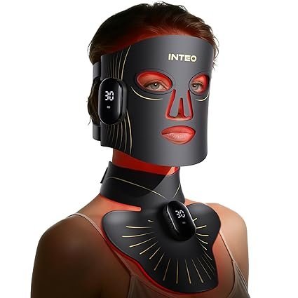 61bfhCtD0TL._SX425_.jpg Red Light Therapy for Face and Neck, 4 Modes Cordless Face Mask Light Therapy with Neck Masks, 850nm Infrared & Red Light Mask, 2000mAh Rechargeable Light Therapy Skin Care At Home (680 Beads)