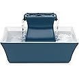 61mDjZ2-rvL._AC_UL116_SR116116_.jpg PetSafe Drinkwell Pagoda Fountain – Hygienic Ceramic Continuous Flowing Fountain – Elevated Upper Bowl & Double Free-Falling Stream Design – Minimalist Pet Hydration Station – 70 oz Capacity