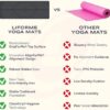 Liforme Original Yoga Mat – Free Yoga Bag Included – Patented Alignment System, Warrior-like Grip, Non-slip, Eco-friendly, sweat-resistant, long, wide, 4.2mm thick mat for comfort