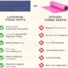 Liforme Original Yoga Mat – Free Yoga Bag Included – Patented Alignment System, Warrior-like Grip, Non-slip, Eco-friendly, sweat-resistant, long, wide, 4.2mm thick mat for comfort