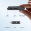 Anker Nano Laptop Docking Station with Detachable Hub, 13-in-1 USB-C Triple Display Docking with 2 HDMI+1 DP, 10 Gbps USB-C, 3 USB-A, Audio, SD/TF, Ethernet, 100W Max PD for Dell, Lenovo, HP, and More