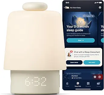 61ywgG8LjOL._AC_SX342_SY445_QL70_FMwebp_.webp Hatch Baby Sound Machine, Night Light (Putty) | Sleep Support | Registry Essential, Routine Builder, Time-to-Rise Alarm Clock, White Noise, Nursery Stories, Toddler Kids (Wi-Fi)
