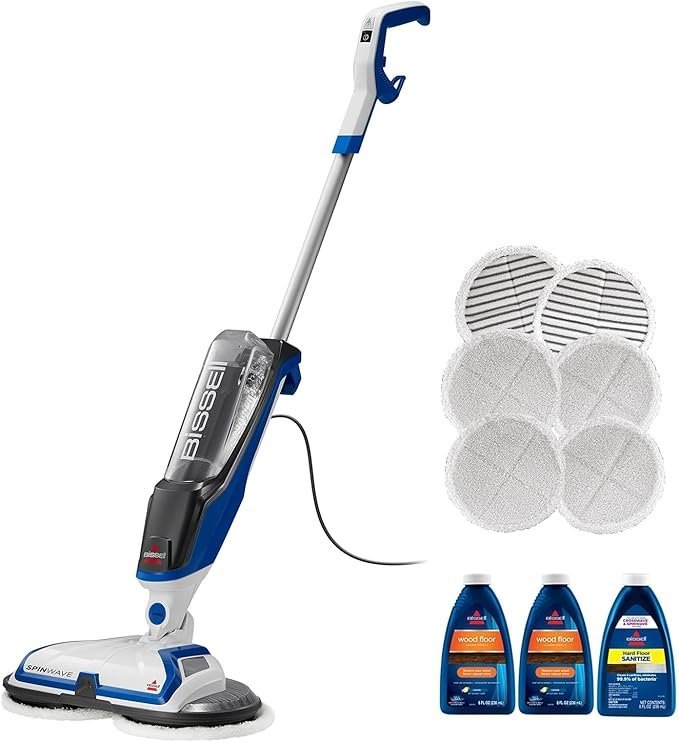 61zEKgf85HL._AC_SX679_.jpg Bissell® SpinWave Hard Floor Expert Corded Spin Mop Cleaner with Washable mop Pads for Sealed Hard Floors, 20393