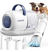 6911b523-e361-4427-8e97-f436e0b6eaf6.__AC_SR166182___.jpg oneisall Dog Vacuum & Dryer for Shedding Grooming, 8 in 1 Dog Grooming Kit with Metal Blade Pet Clippers, Adjustable Speed and Temperature Control Blower