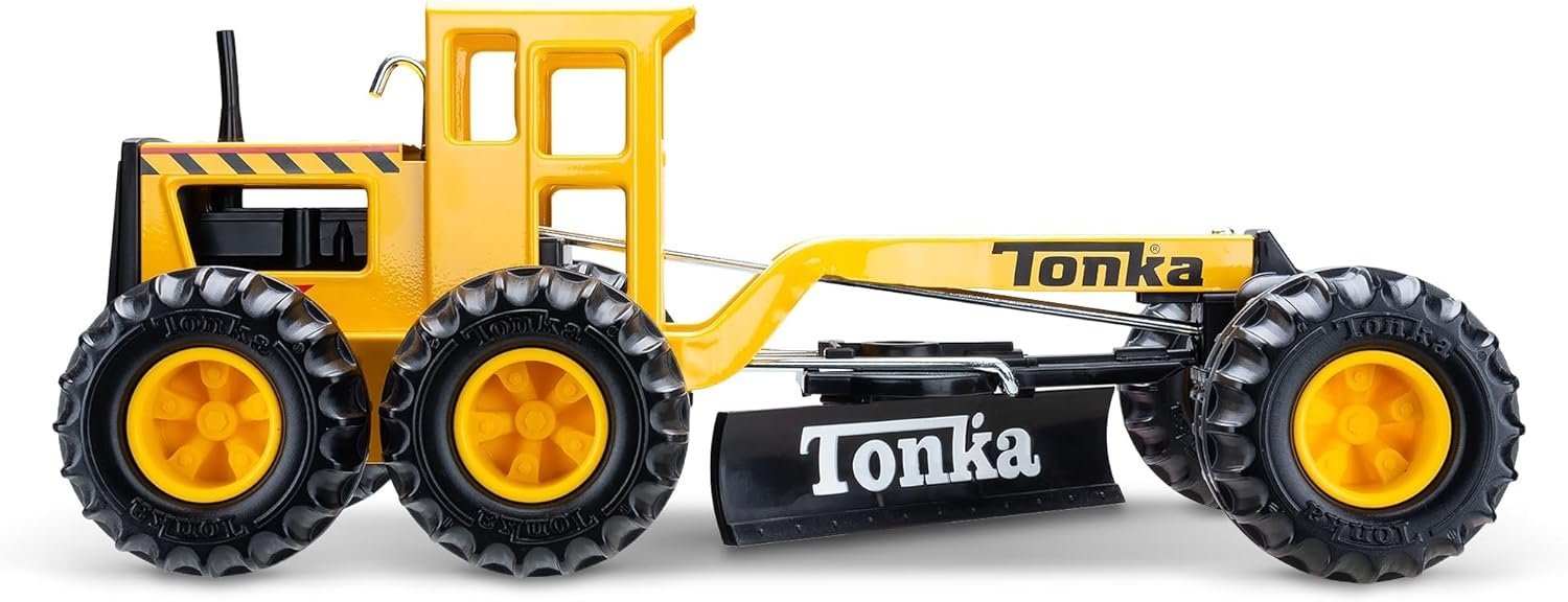 710KGUQX5-L._AC_SL1500_.jpg Tonka Steel Classics Road Grader – Made with Steel & Sturdy Plastic, Yellow Toy Construction Truck, Boys and Girls, Kids, Toddlers, Ages 3+