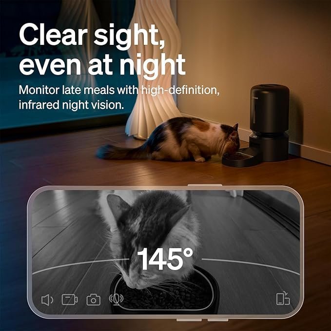 713nFC4S76L._AC_SX679_.jpg PETLIBRO Automatic Cat Feeder with Camera, 1080P HD Video with Night Vision, 5G WiFi Pet Feeder with 2-Way Audio, Low Food & Blockage Sensor, Motion & Sound Alerts for Cat & Dog Single Tray