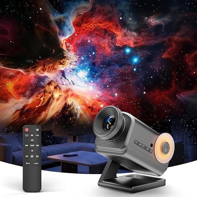 7149FDTaz1L._AC_SX679_.jpg Rossetta 3D Projector, 60 Themes HD 3D Galaxy Projector with Bluetooth Speaker & Remote, 1H/2H Timer, Night Light for Bedroom, Home Decor, Party, Birthday & Christmas Gifts for Adults, Girls, Boys