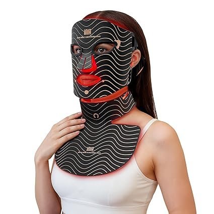 716odsieDeL._SX425_.jpg Red Light Therapy Mask for Face & Neck – 4 Light Modes with 850nm NIR, Red, Yellow & Blue LED Light Therapy, 2600mAh Rechargeable LED Face Mask for Anti-Aging, Skin Firming & Radiant Glow at Home