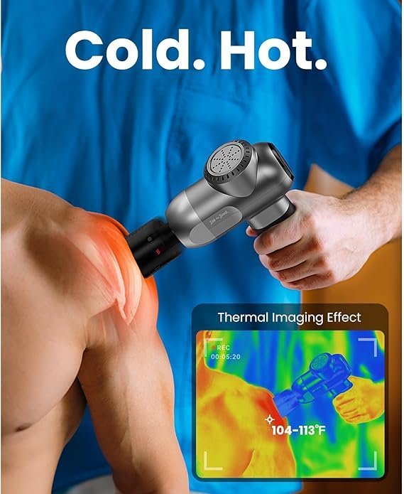 718WmNBjeeL._AC_SX569_.jpg BOB AND BRAD C2 Pro Massage Gun with Heat and Cold Therapy, FSA Eligible & HSA Approved, PT-Developed Deep Tissue Back Massager for Athletes, Men & Women — Birthday & Holiday Gifts