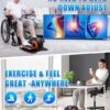 Putnen Under Desk Elliptical Machine, Electric Elliptical Leg Exerciser for Seniors with 12 Adjustable, Portable Quiet Elliptical Exercise Machine, Seated Pedal Exerciser with Remote Control