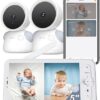 71JwFdfNz-L._AC_SX425_.jpg ARENTI Baby Monitor with 2 Cameras, 2K/3MP WiFi 6 Camera and Audio, 5-inch Wireless Screen, Smartphone App, Super Night Vision, Crying Detection, Auto Tracking, Temp&Humidity Sensor (D3 Set)