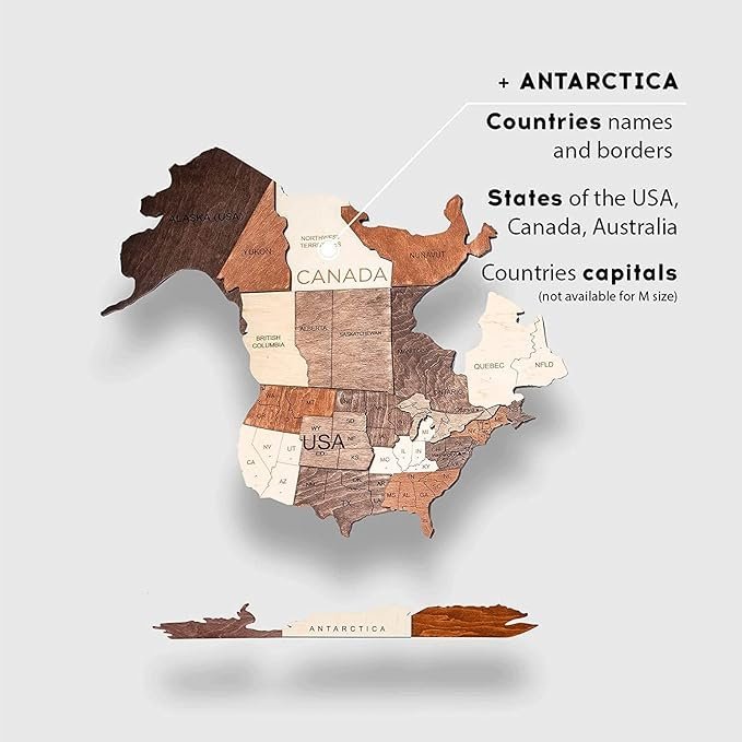71KH6fTDzdL._AC_SX679_.jpg Enjoy The Wood 3D Wooden World Map Wall Art – Large Travel Map with Pins for Art Decor – Decorative Map of the World for Home, Office – Travel Wall Art Housewarming Gift Idea (Multicolor, M, Unframed)