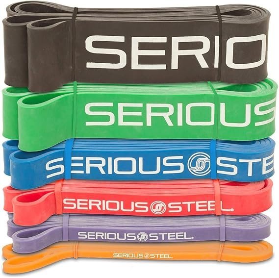 71MmbWJQMaL._AC_SX569_.jpg Serious Steel 41″ Assisted Pull-up Band, Heavy Duty Resistance Band Sets, Stretching, Powerlifting, Resistance Training and Pull Up Assistance Bands