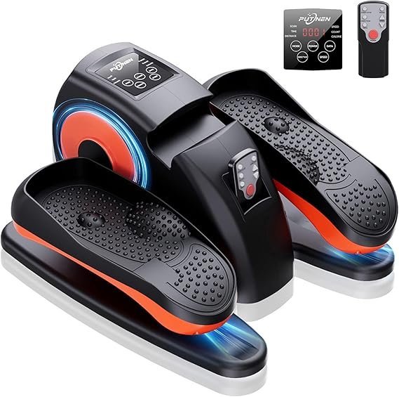 71Mrzs6hzL._AC_SX569_.jpg Putnen Under Desk Elliptical Machine, Electric Elliptical Leg Exerciser for Seniors with 12 Adjustable, Portable Quiet Elliptical Exercise Machine, Seated Pedal Exerciser with Remote Control