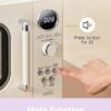 COMFEE’ Retro Microwave Oven, Small Microwave with 6 Auto Menus, 0.9 cu.ft Countertop Compact Microwave with Multi-stage Cooking, Mute Function, LED digital, Apricot/900W, CMO-MMP02AA(AT)