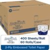 Georgia-Pacific Angel Soft Ultra Professional Series 2-Ply Embossed Toilet Paper by GP PRO (Georgia-Pacific), 16560, Paper, 60 Count (Pack of 1), White 24000 sheets per case