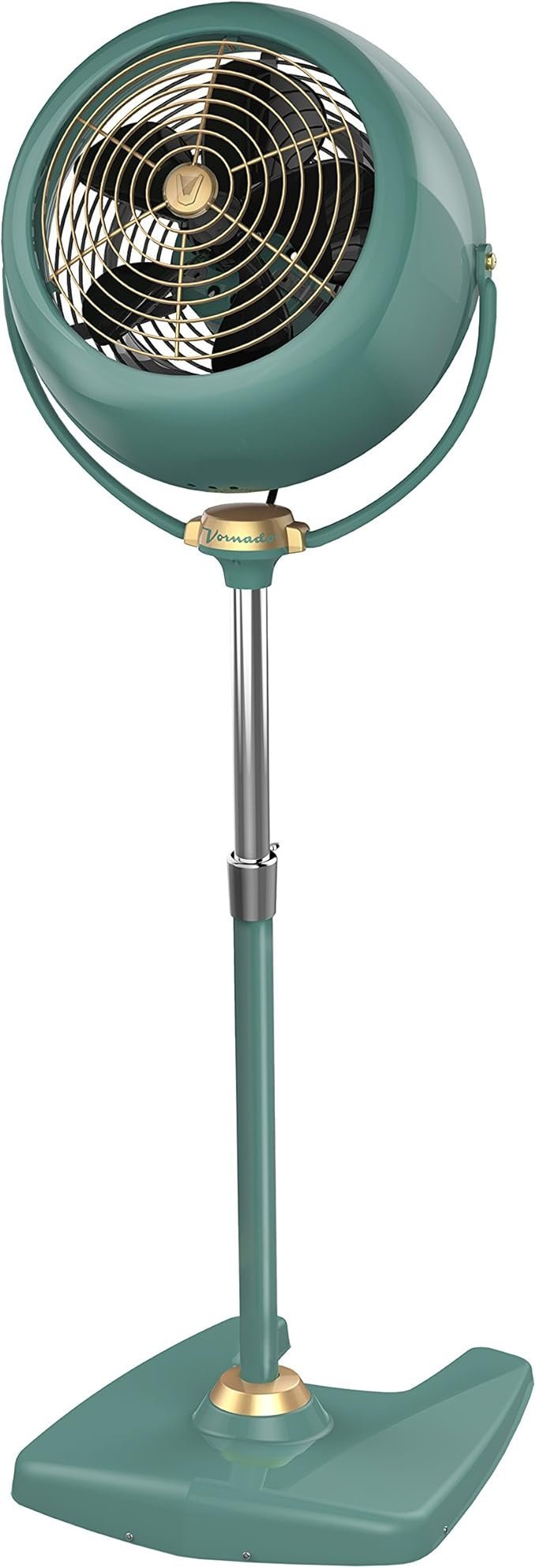 71QoJtHswRL._AC_SX679_.jpg Vornado VFAN™ Sr. Pedestal Vintage Fan, Retro Metal, Standing Air Circulator for Cooling & Decor, 3 Speeds, Adjustable Tilt, Adjustable Height, Durable Pedestal Fan for Bedroom & Home, Green