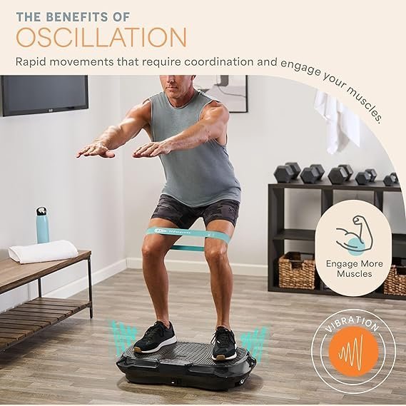 71Txp694AfL._AC_SX569_.jpg Lifepro Waver Vibration Plate Exercise Machine for Lymphatic Drainage, Muscle Activation, Full-Body Workout Vibrating Platform with Loop Bands, Fitness Equipment for Strength Toning & Fat Loss