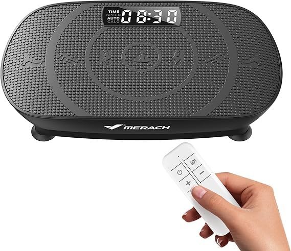 71VPzZPNrhL._AC_SX569_.jpg MERACH Vibration Plate Exercise Machine, Curved Vibration Plate for Lymphatic Drainage Weight Loss, Vibrating Plate with Real-Time Calorie Tracking on LED Display, Workout Equipment for Home Women Men