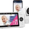 71VQXSA-H7L._SX425_.jpg VTech VM901 Smart WiFi Baby Monitor with 1080p FHD Camera and 5″ HD IPS Display, Free App, Remote Pan Tilt Zoom, Night Vision, Motion Detection Alerts