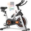 71VufNdqM7L._AC_SX569_.jpg YOSUDA Exercise Bike, Brake Pad Stationary Bike for Home with Exclusive App, Magnetic Indoor Cycling Bike with 300 lb Weight Capacity, Low Noise, Tablet Holder and Fitness Courses for Weight Loss