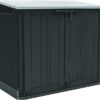 Keter Store-It-Out Prime 4.3 x 3.7 ft. Outdoor Resin Storage Shed with Easy Lift Hinges, Perfect for Yard Tools, Pool Floats and Garden Accessories, Black
