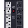 CyberPower CP1500AVRLCD3 Intelligent LCD UPS System, 1500VA/900W, 12 Outlets, 2 USB Ports, AVR, Mini Tower, Black