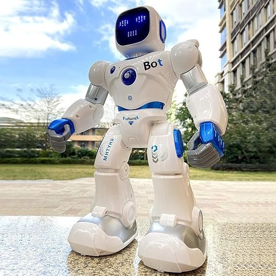 71g1TNP7JXL._AC_SX569_.jpg Ruko 1088 Smart Robots for Kids, Large Programmable Interactive RC Robot with Voice Control, APP Control, Present for 4 5 6 7 8 9 Years Old Kids Boys and Girls