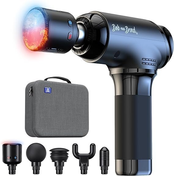 71hw2O-sy8L._AC_SX569_.jpg BOB AND BRAD T2 Pro Massage Gun with Heat and Cold, Deep Tissue Percussion Massager Gun for Pain Relief, Muscle Massager, HSA Electric Back Massagers for Professional Athletes FSA Eligible
