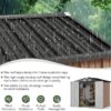 71kG9cAX6LL._AC_SX679_.jpg Aoxun 6.2×4 FT Shed Outdoor Storage Shed with Lockable Doors & Slooping Roof Metal Garden Tool Shed for Backyard, Patio, Poolside (Brown)