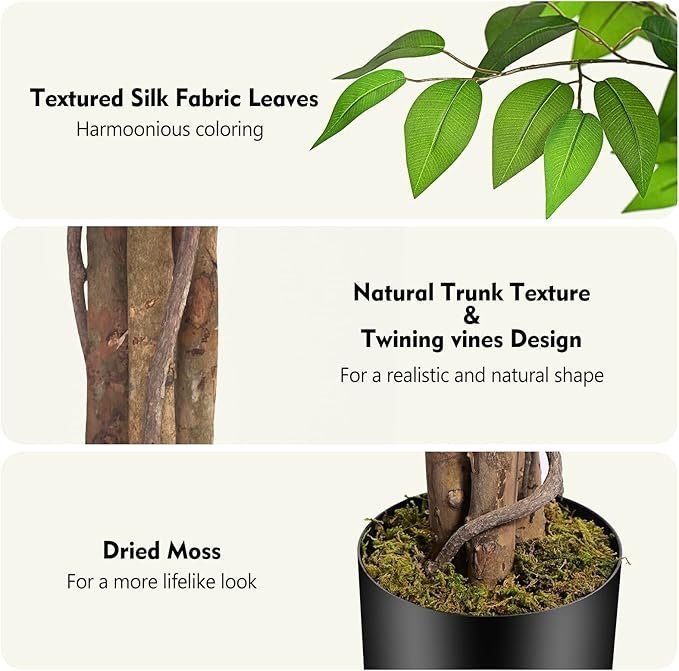 71l-wVqES5L._AC_SX679_.jpg 7ft Artificial Ficus Tree, Set of 2