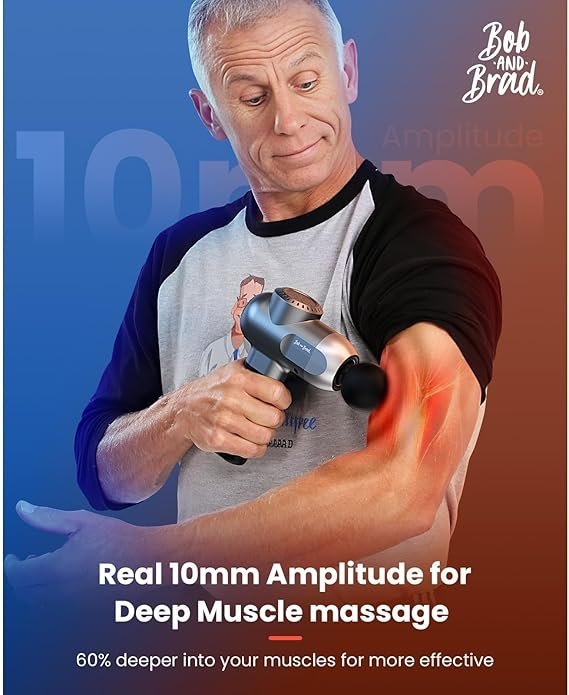 71o7fx2RViL._AC_SX569_.jpg BOB AND BRAD C2 Pro Massage Gun with Heat and Cold Therapy, FSA Eligible & HSA Approved, PT-Developed Deep Tissue Back Massager for Athletes, Men & Women — Birthday & Holiday Gifts