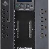CyberPower EC850LCD Ecologic UPS Battery Backup and Surge Protector, 850VA/510W, 12 Outlets, ECO Mode, Compact, UL Certified