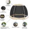 Alvantor Pop Up Screen House Gazebo with Mosquito Netting, Instant UV Resistant Sun Shelter for Patio & Backyard, Portable Canopy Tent for 2-10 Person