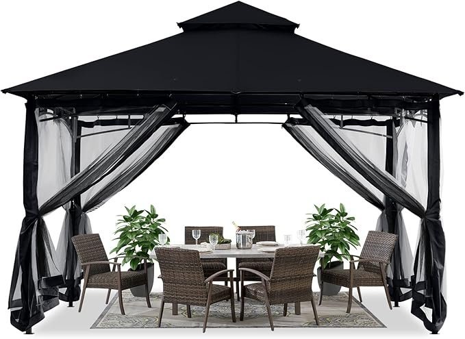 71sLZz42AkL._AC_SX679_.jpg ABCCANOPY 10x12 Patio Gazebo with Mosquito Netting