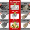 71tfSo3vtdL._AC_SX679_-1.jpg Newness 9 Pcs Cooking Utensils Set, 304 Stainless Steel Kitchen Utensils Set, Metal Kitchen Accessories, Include Soup Ladle, Slotted Skimmer Spoon, Spaghetti Spoon and Spatula, Dishwasher Safe